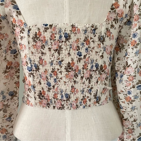 Dress Forum Floral boho top size Small preowned - Picture 4 of 9